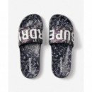 SUPERDRY Chanclas Mujer Printed Aop Pool Slide WF310248A-J5S
