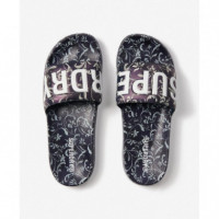 SUPERDRY Chanclas Mujer Printed Aop Pool Slide WF310248A-J5S