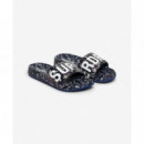 SUPERDRY Chanclas Mujer Printed Aop Pool Slide WF310248A-J5S