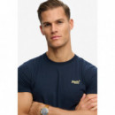 SUPERDRY Camiseta Hombre Essential Logo Emb Tee M1011245A-J7M