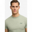 SUPERDRY Camiseta Hombre Essential Logo Emb Tee M1011245A-J7W
