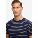 SUPERDRY Camiseta Hombre Classic Essential Stripe Tee M1012346A-2IU