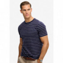 SUPERDRY Camiseta Hombre Classic Essential Stripe Tee M1012346A-2IU