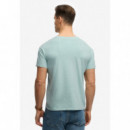 SUPERDRY Camiseta Hombre Cotton Classic Linen Pkt Tee M1012371A-9WT