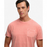 SUPERDRY Camiseta Hombre Cotton Classic Linen Pkt Tee M1012371A-K3W