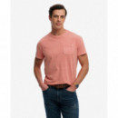 SUPERDRY Camiseta Hombre Cotton Classic Linen Pkt Tee M1012371A-K3W