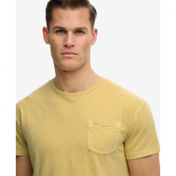 SUPERDRY Camiseta Hombre Cotton Classic Linen Pkt Tee M1012371A-K3X