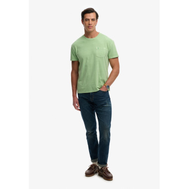 SUPERDRY Camiseta Hombre Cotton Classic Linen Pkt Tee M1012371A-K5A