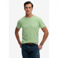 SUPERDRY Camiseta Hombre Cotton Classic Linen Pkt Tee M1012371A-K5A