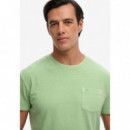 SUPERDRY Camiseta Hombre Cotton Classic Linen Pkt Tee M1012371A-K5A