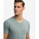 SUPERDRY Camiseta Hombre Classic Cotton Linen Vee M1012391A-J1E