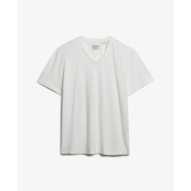 SUPERDRY Camiseta Hombre Classic Cotton Linen Vee M1012391A-K3Y