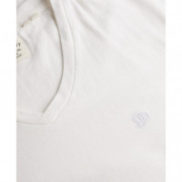 SUPERDRY Camiseta Hombre Classic Cotton Linen Vee M1012391A-K3Y