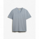 SUPERDRY Camiseta Hombre Classic Cotton Linen Vee M1012391A-K5E