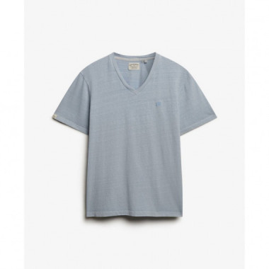 SUPERDRY Camiseta Hombre Classic Cotton Linen Vee M1012391A-K5E