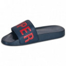 Superdry Chanclas Hombre Superdry Pool Slide MF310291A-09S