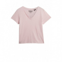 SUPERDRY Camisetas Mujer Studios Slub Emb Vee Tee W1011828A-11R