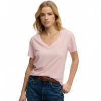 SUPERDRY Camisetas Mujer Studios Slub Emb Vee Tee W1011828A-11R