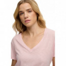 Superdry Camisetas Mujer Studios Slub Emb Vee Tee W1011828A-11R
