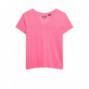 Superdry Camisetas Mujer Studios Slub Emb Vee Tee W1011828A-28R