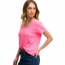 Superdry Camisetas Mujer Studios Slub Emb Vee Tee W1011828A-28R