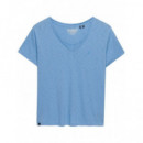 Superdry Camisetas Mujer Studios Slub Emb Vee Tee W1011828A-BYJ