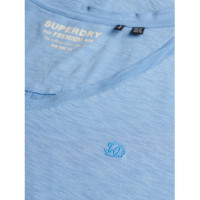 SUPERDRY Camisetas Mujer Studios Slub Emb Vee Tee W1011828A-BYJ