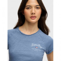 SUPERDRY Camisetas Mujer Ath Ess Slub Graphic Tee W1011876C-5AW