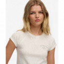 Superdry Camisetas Mujer Ath Ess Slub Graphic Tee W1011876C-71D