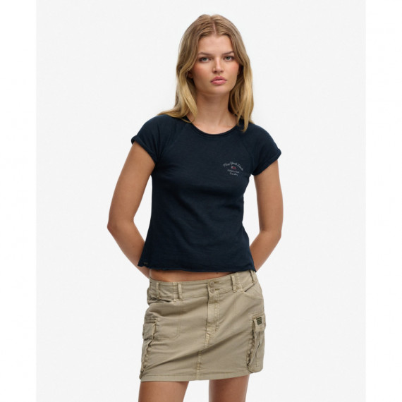 Superdry Camisetas Mujer Ath Ess Slub Graphic Tee W1011876C-98T