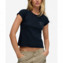 Superdry Camisetas Mujer Ath Ess Slub Graphic Tee W1011876C-98T