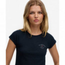 Superdry Camisetas Mujer Ath Ess Slub Graphic Tee W1011876C-98T