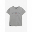 Superdry Camisetas Mujer Ath Ess Fitted Graphic Tee W1011877A-07Q