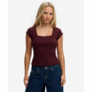 Superdry Camisetas Mujer Ath Ess Square Neck Tee W1011902A-1KD