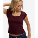 Superdry Camisetas Mujer Ath Ess Square Neck Tee W1011902A-1KD