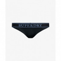 SUPERDRY Bañadores Mujer Logo Classic Bikini Bottom W3010465A-98T