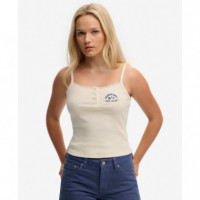SUPERDRY Tops Mujer Athletic Embroider Button Cami W6012154A-71D