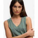 Superdry Tops Mujer Studios Vee Neck Vest W6012173A-1KN