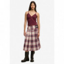 Superdry Tops Mujer Ath Ess Lace Trim Vneck Vest W6012231A-1KD