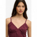 Superdry Tops Mujer Ath Ess Lace Trim Vneck Vest W6012231A-1KD
