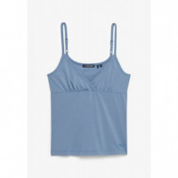 SUPERDRY Tops Mujer Ath Ess Lace Trim Vneck Vest W6012231A-5AW