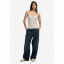 Superdry Tops Mujer Ath Ess Lace Trim Vneck Vest W6012231A-5WB