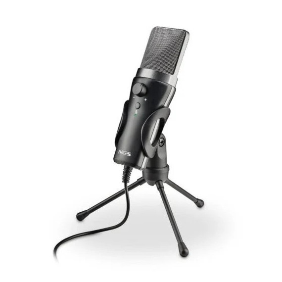 MICROFONO NGS MS120USB USB TRIPODE BLACK