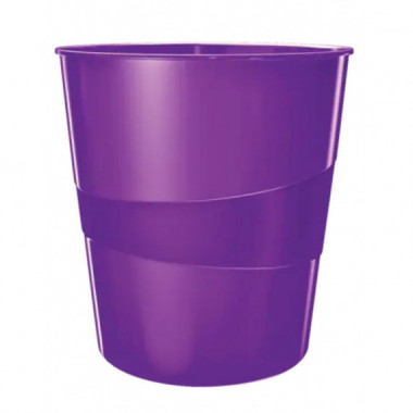 PAPELERA PLASTICO WOW MORADO