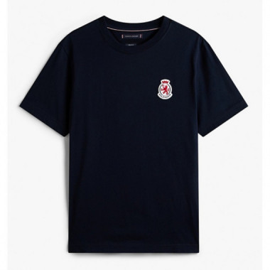 TOMMY HILFIGER - RWB CREST  TEE - DW5 - F|MW0MW40024/DW5