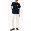 TOMMY HILFIGER - RWB CREST  TEE - DW5 - F|MW0MW40024/DW5