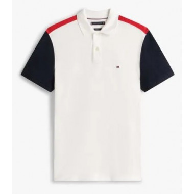 TOMMY HILFIGER - RWB BLOCKING REG POLO - YBL - F|MW0MW40291/YBL