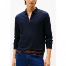 TOMMY HILFIGER - LS ZIP INTERLOCK REG - DW5 - F|MW0MW40302/DW5