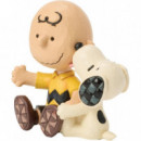 Figura Charlie y Snoopy ENESCO