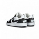 NIKE Panda Playeras Jr Blancas Negras